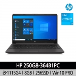 HP 250 G8-364B1PC i3-1115G4 8GB 256GB Win10Pro HP노트북가방 유선마우스 제공