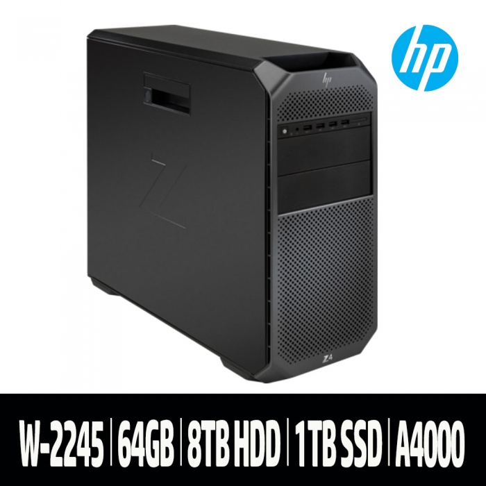 HP Z4 G4 W-2245 NVIDIA RTX A4000 D6 16GB AI딥러닝 GPU 렌더링 워크스테이션 머신러닝 해석용 서버